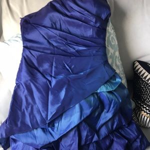 Purple/blue ombre prom dress